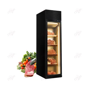 호텔 레스토랑을위한 맞춤형 디자인 와인 보터 쿨러 및 쇠고기 건조 노화 캐비닛 냉장고