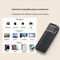 Keyboard Mini Nirkabel Cherry Baru USB-C Dual-mode dengan Lampu Laser Merah untuk Ponsel Tablet Komputer TV Proyektor