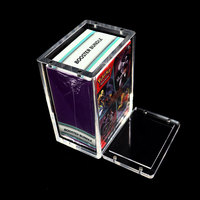 Vente en gros Pokemoned 6 Pack Petit Paldean Fates Booster Bundle Case Couvercle magnétique Acrylique 151 Booster Bundles Case Boîte de rangement