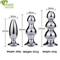 TTFOREST Plug anal en métal personnalisé, dilatateur unisexe, jouet de masturbation, dilatateur anal pour l'expansion anale, vente en gros
