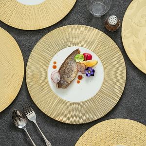 Haute qualité 11.8 pouces personnalisable décoration en céramique Western assiette plate sous-assiette maison salle à manger mariage fête hôtel vaisselle - Product Image 4