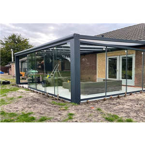 Moulure de toit en polygone moderne pour véranda en aluminium d'extérieur autoportante personnalisée couvertures de patio en aluminium pour <span class=keywords><strong>jardin</strong></span> d'hiver pour verre de villa - Product Image 6