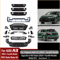 Kit de carrosserie style RS3 pour Audi A3 S3 8Y PA 2025+ : Amélioration pare-chocs avant et arrière pour modèles 2025, 2026, 2027 (hatchback et berline)