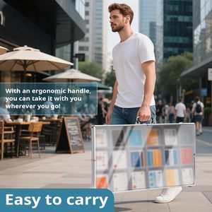 34 "x 22" xách tay triển lãm thương mại hiển thị trường hợp cho triển lãm thương mại & bảng Top Card hiển thị trường hợp - Product Image 6