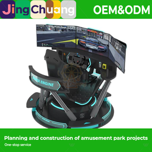 Machine de jeu de course automobile à trois écrans grand format pour la ville, idéale pour les centres de divertissement transfrontaliers et les salles de jeux vidéo. - Product Image 5