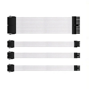 Cable de Extensión de 24 Pines para Placa Base ATX, 4+4 Pines para CPU, 6+2 Pines para GPU, con Funda, 300 mm, Kit de Cables para Fuente de Alimentación - Product Image 1