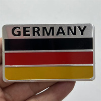 3D Alliage d'Aluminium Italie France Suède Royaume-Uni Drapeau National des États-Unis Autocollant de Voiture Badge Grille Emblèmes Moto Décalque Décoration Logo