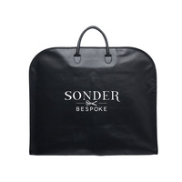 Usine hommes costume cache-poussière sac noir étanche suspendu en cuir PU sacs de vêtement pour manteau vêtements stockage