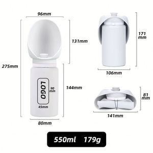 Outdoor Walking Silicone Pet Water Cup Large Capacity Anti Spill Feeding <b>Bottle</b> - Product Image 1
