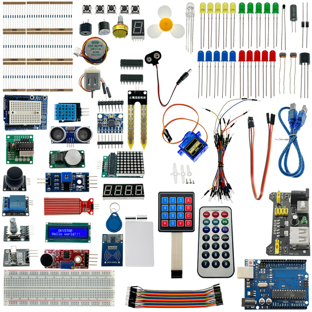 Super Starter DIY Kit for Programming Projects and Electronics Learning