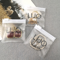 Bolsas de Plástico Transparente con Cierre para Joyería, Bolsas Personalizadas con Logotipo Propio, Bolsa Pequeña Mini Esmerilada con Cierre Hermético para Collares y Joyas