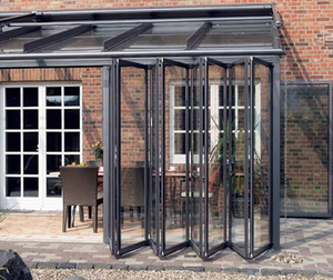 <span class=keywords><strong>Porte</strong></span> pliante double résistante aux ouragans, <span class=keywords><strong>porte</strong></span> pliante accordéon en verre, <span class=keywords><strong>porte</strong></span> en aluminium pour terrasse, <span class=keywords><strong>porte</strong></span> à double ouverture - Product Image 4