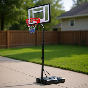 Sistema de Baloncesto Portátil con Altura Ajustable, Tablero de PVC de 7 pies, Equipo de Entrenamiento para Adolescentes, Uso en Exteriores - Product Image 2
