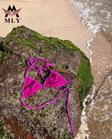 MLY 2025 Maillots de bain personnalisés pour femmes Deux pièces Vêtements de plage Ensemble de bikini string