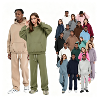 Fabricant de survêtements décontractés d'hiver sur mesure, veste zippée brodée, ensemble jogging, pantalon de survêtement en coton, coupe-vent, survêtements pour hommes