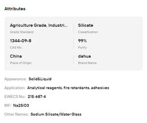 Silicate de sodium concentré pour la fabrication de revêtements anti-corrosion - Product Image 6