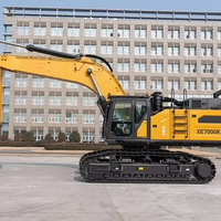 Nouvelle pelle sur chenilles 70 tonnes XE700GK à succès avec une capacité de godet de 4,5/5,0 m³