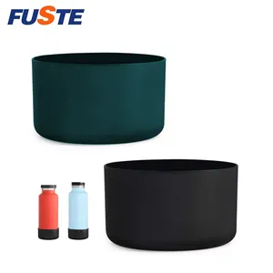 Funda protectora de silicona para botella de agua, protector antideslizante para botella de agua, botas flexibles para botellas de pulverización, venta al por mayor