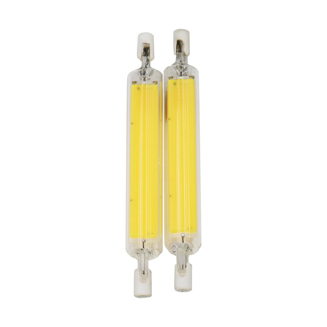 Dimmable R7S LED COB Light Bulb Glass Tube 8W 200V AC Residential 800LM 360 Beam Angle