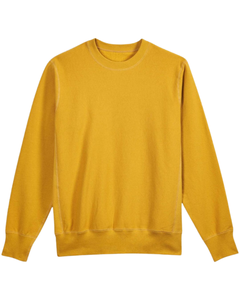 Sudadera de Forro Polar Bordada Verde Claro para Hombre, Cuello Redondo, Manga Larga, Informal, Cálida para Invierno, Ecológica, 360g - Product Image 1