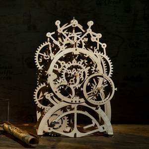 Cpc cấp giấy chứng nhận robotime rokr lk501 handmade lắp ráp 3D DIY con lắc bằng gỗ đồng hồ câu đố thủ công gỗ - Product Image 6