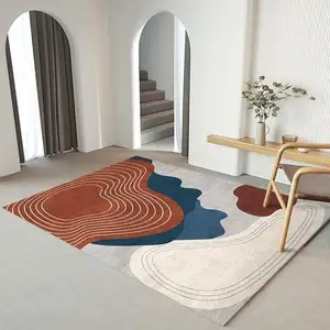 Alfombra de estilo moderno, alfombra decorativa nórdica, alfombra personalizada, alfombra de diseño 3D, alfombra de alta calidad, Alfombra de diseño personalizado