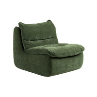 Ensemble de canapé pouf moderne pour une personne, fauteuil en tissu décontracté pour petit appartement, balcon, chambre et salon, canapé paresseux pour se détendre