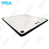 Plateforme flottante gonflable personnalisée en PVC/Dropstitch/EVA pour l'extérieur, certifiée CE, capacité 100-500 kg, pour yoga, sports et usage commercial