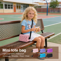 Sac banane enfant créatif et mignon en EVA avec fermeture éclair de sécurité et ceinture réglable, petit sac banane imperméable pour l'école et les jeux en extérieur