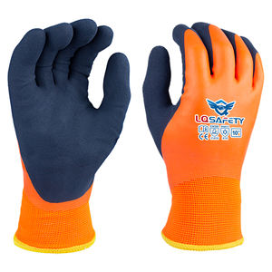 Guantes de invierno de doble revestimiento de látex completo directo de fábrica, guantes de protección contra el frío con forro térmico, impermeables para trabajo al aire libre - Product Image 1