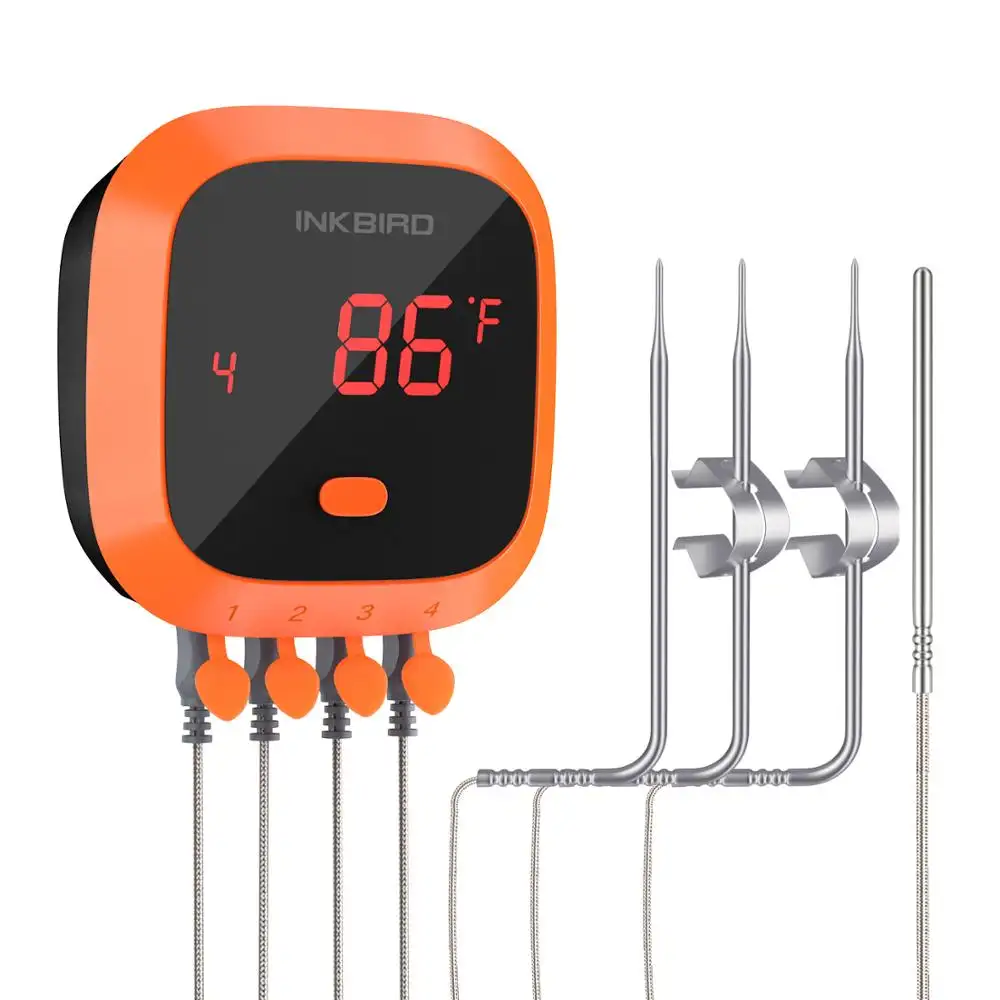 2020 Inkbird IBT-4XC digital wireless waterproof meat thermometer with app