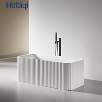 Baignoire moderne portable à rayures Foshan avec drain, en acrylique ABS, style australien, baignoire d'angle, vente directe d'usine