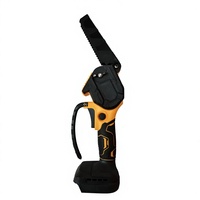 Mini tronçonneuse sans fil, tronçonneuse électrique au lithium portable pour la coupe des branches d'arbres de jardin, l'élagage du bois