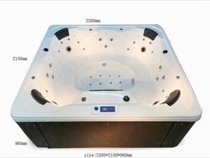 Al aire libre frestading caliente jacuzzi bañera gran <span class=keywords><strong>SPA</strong></span> con Jets bañera controlado por computadora masaje bañeras 7 persona - Product Image 2