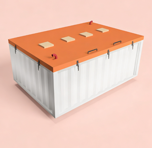 Caja de seguridad para baterías de logística reforzada y antirrotura para almacenamiento de larga distancia de baterías LiFePO4 de 125 kWh - Product Image 1