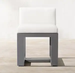 Комплект садовой мебели Ourdoor, снукер и бильярдные столы, поворотный металлический алюминиевый боковой стул для патио