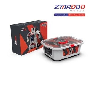 Kit <span class=keywords><strong>di</strong></span> Costruzione Robot STEM ZMROBO Factory Innovation Storm E V 3 con Batteria al Litio, Blocchi Cartoon per Allenamento Logico Educativo Intelligente - Product Image 2
