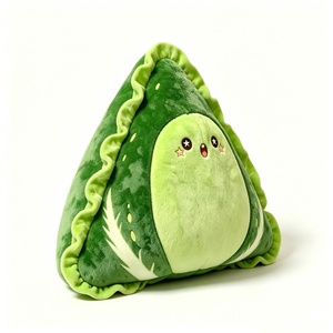 Almohada de Peluche Personalizable con Forma de Onigiri Verde, Juguete Suave para Aliviar el Estrés, Unisex, para Mayores de 3 Años - Product Image 1