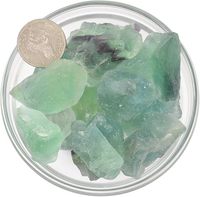Fluorite verte naturelle en vrac, pierre brute non taillée, spécimen minéral pour la fabrication de bijoux, artisanat et collection
