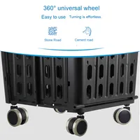 Chariot de supermarché de grande capacité Chariot à main utilitaire de camping Chariot d'épicerie pliable portable Chariot de supermarché en plastique