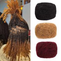OrientFashion Capelli Umani per Intrecciare Nero Naturale 30g Capelli Afro Kinky Umani in Massa per Dreadlocks Trecce e Twist