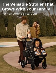 <span class=keywords><strong>Passeggino</strong></span> Momcozy ChangeGo Convertibile da Singolo a Doppio con Navicella Inclusa, 23 Configurazioni, Ruote in PU con Sospensioni - Product Image 2