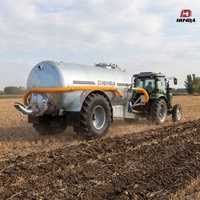 HINDA 10m Système d'injection de fumier liquide remorqué par camion-citerne à vide, largeur de distribution 8-20m, haute efficacité pour les grandes exploitations