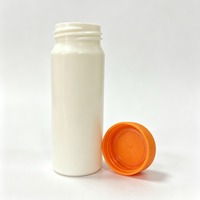 Flacon de pilules en plastique HDPE blanc de 60 ml avec bouchon à vis, conteneur cylindrique pour capsules, comprimés, poudre, emballage de compléments alimentaires