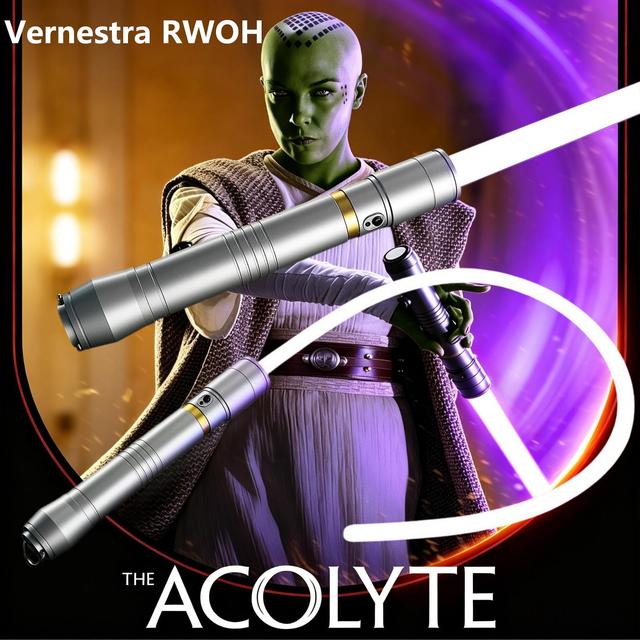 Lightsaber Whip of Acolyte Vernestra RWOH Wholesale Bulk Purchase Aluminum Hilt with Combat  Blade and Led Whip Light-up Toys