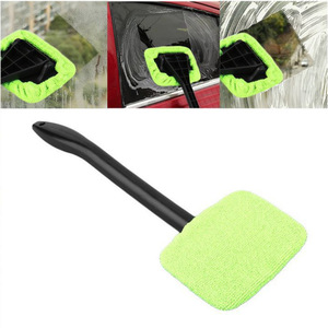 Car Windshield Cleaning Brush Green <b>Sponge</b> With Black <b>Handle</b> For Car Glass Cleaning And Defogging - Product Image 4