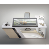 Design moderne en forme de L 4S Store Used Executive Office Desk Furniture Manager Office Table Size