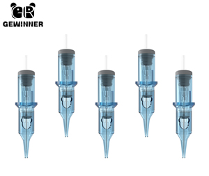 เข็มสักคิ้วแบบใช้แล้วทิ้ง Gewinner 20 ชิ้น ผลิตจากสแตนเลส 316 รุ่น 1201RL หัวแหลมยาว 0.35 มม. สำหรับสักคิ้วถาวร 100% - Product Image 1