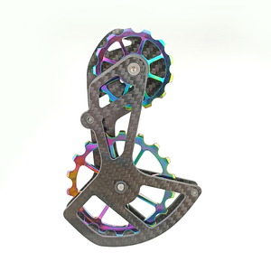 <span class=keywords><strong>Roue</strong></span> de poulie de dérailleur arrière en fibre de carbone avec roulement en céramique LTWOO UT pour vélo, jeu de roues de dérailleur arrière, 11 vitesses, 34T - Product Image 2