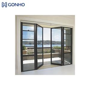GONHO Vente en gros <span class=keywords><strong>d</strong></span>'usine Prix bon marché <span class=keywords><strong>Porte</strong></span> battante en alliage <span class=keywords><strong>d</strong></span>'aluminium étanche et thermo-isolante pour maison - Product Image 4